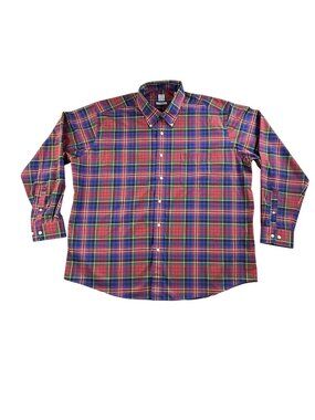Sero Shirt Mens 2XL Multicolor Plaid Button Down Long Sleeve Non Iron Forsyth